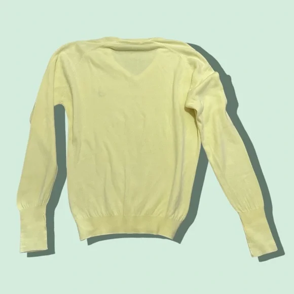 Men’s Vintage Augusta National Golf Shop Light Yellow V Neck Sweater Size XXL - Picture 2 of 5